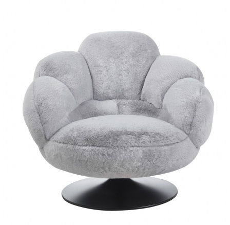 Otočné relaxačné kreslo tk. futerková šedá FR8-FXJG Otočné relaxačné kreslo tk. futerková šedá FR8-FXJG