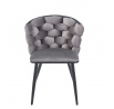 Stolička velvet sivá K47-FXJG B