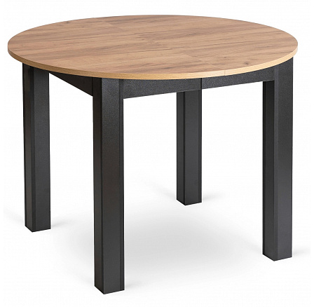 Stôl HARRY Rozkladací 102-142 cm Dub Craft/Čierny