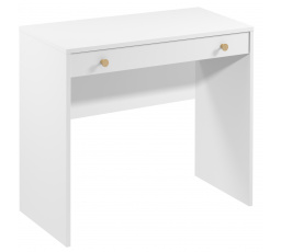 Písací stôl REL B1, Biela/Zlatá