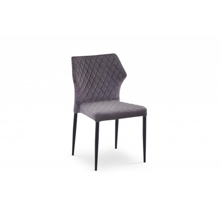 Jedálenská stolička K331, čierna/sivá
