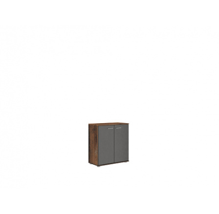 MIDAS 3 - 2-dverová komoda - laminovaná OLD STYLE/GRAPHITE (MIKE 3 2T ) "LP" (K150-Z)