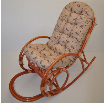 Vankúš na hojdacie kreslo látka levanduľa