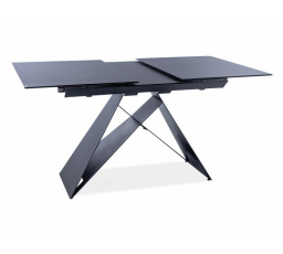 Jedálenský stôl WESTIN SG, čierny matný - 120(160)X80