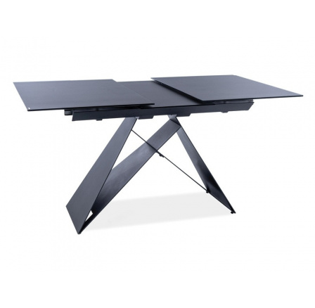 Jedálenský stôl WESTIN SG, čierny matný - 120(160)X80
