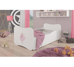 Posteľ s matracom a zásuvkou GONZALO BALLERINA 140x70 White