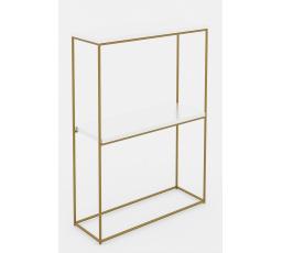 Konzola Velo Zlatý+Biely Lesk