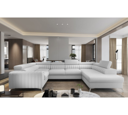 Rohová sedacia súprava v tvare U LOUIS, Softis 17 Pravá