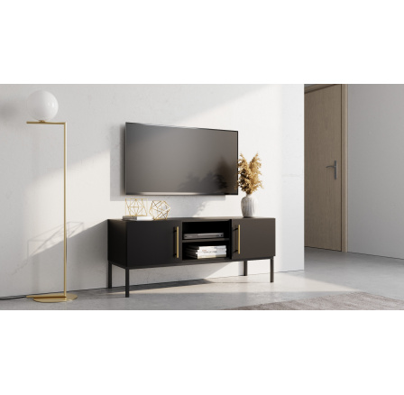 TV komoda LANZZI 120, Čierny mat TV komoda LANZZI 120, Čierny mat