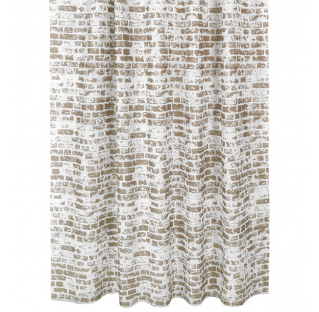 Sprchový záves Stena hnedá