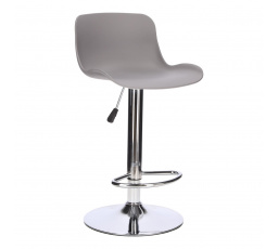 Barová stolička Inge sivá/ chrómová