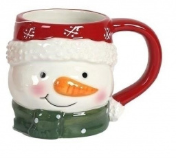 Vianočný hrnček Snehuliak