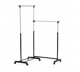 Vešiak dvojramenný, čierny plast.