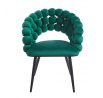 Stolička velvet zelená K20-FXJG