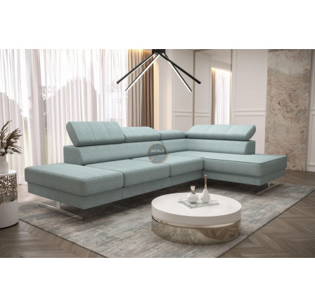 Rohová sedacia súprava EMPORIO MINI 300x180 - mätová, pravá