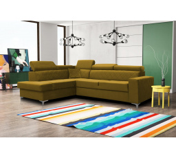 Rohová sedacia súprava Silk L žltá