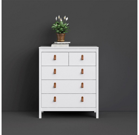 Komoda REAL 5s, Biela Komoda REAL 5s, Biela