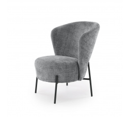 Moderné kreslo CEZAR, popolavá