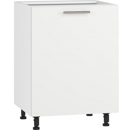 Kuchynská dolná skrinka VENTO D-60/82, biely mat