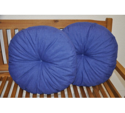 Vankúš okrúhly veľký tmavomodrý set 2 ks