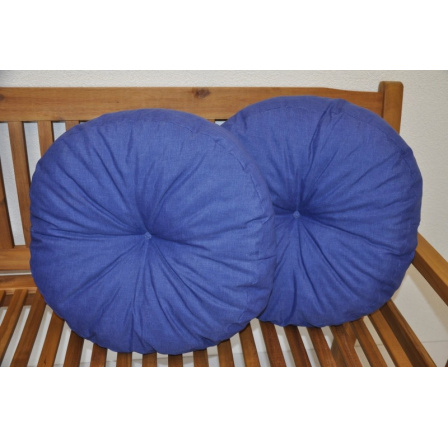 Vankúš okrúhly veľký tmavomodrý set 2 ks