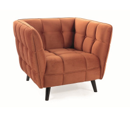 Kreslo CASTELLO 1 VELVET, Cinnamon Bluvel 4215/Wenge