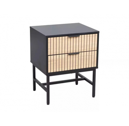 Komoda MAGO S1, Dub/Černý mat Komoda MAGO S1, Dub/Černý mat