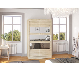 Posuvná skriňa so zrkadlom KOLORADO 120 Sonoma+Sonoma