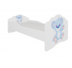 Posteľ s matracom CASIMO BLUE BEAR 140x70 Biela