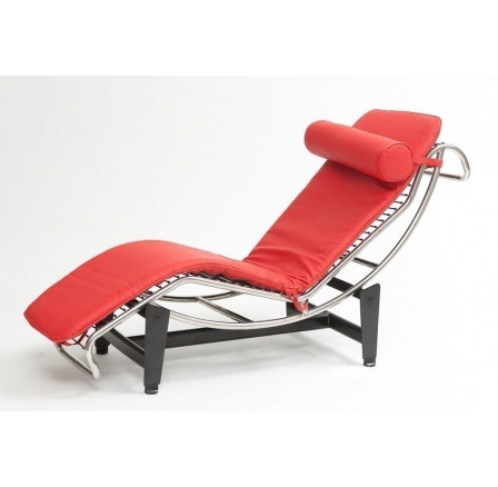 Lehátko LC4 červená koža #10