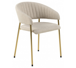 Stolička Ann béžová/zlatá
