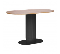 Stôl Maxim prírodný dubový/ čierny