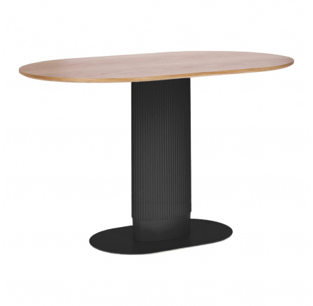 Stôl Maxim prírodný dubový/ čierny