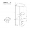 Systém "CARINI" CA1 (skriňa) - Farba: dub nash