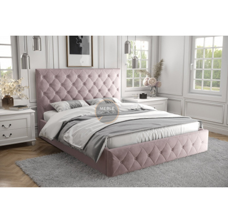 Posteľ ROMA - 180x200, Drevená, ružová