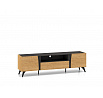 TV komoda TOSCANIA 06, dub Baltic Dune / čierny jaseň Portland
