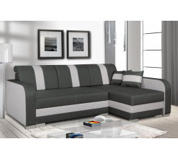 Rohová sedacia súprava Costa P tm.sivá/sv.sivá