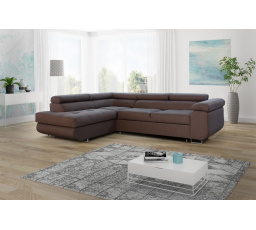Rohová sedacia súprava Dolly L hnedá