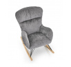 Hojdacie kreslo CASTRO, Sivá