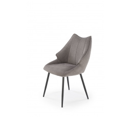 Jedálenská stolička K543, sivá/čierna