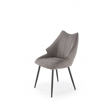 Jedálenská stolička K543, sivá/čierna