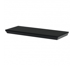 Nástenná polica 60 cm, MDF, čierna, balená v ochrannej fólii