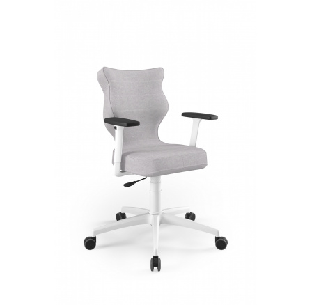 Kancelárske otočné kreslo PERTO , biele Castel 03 veľkosť 6