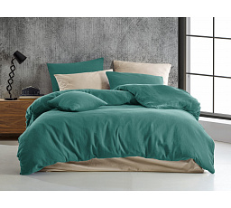 Francúzske mušelínové obliečky petrolejové