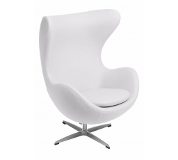 Kreslo Vajce biely kašmír K3 Premium