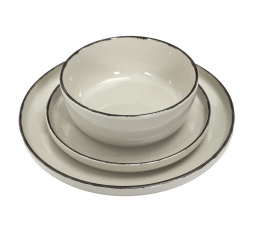 Sada jedálenských potrieb Temp pre 4 osoby béžová