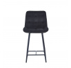 Barová stolička H1-FX, čierna / čierna
