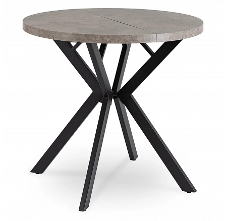 Stôl DORIAN Rozkladací 80-160 cm Betón/Čierny