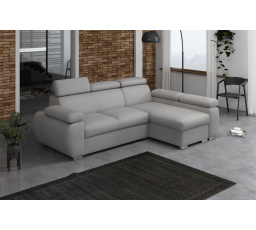 Rohová sedacia súprava Bodie pravá svetlosivá
