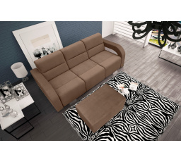 Sofa Alza+Tsv.hnedá Casablanca 2305